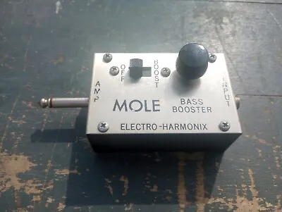 1970's Vintage Mole Electro-harmonix Amplifier Plug-In Bass Booster  • $129