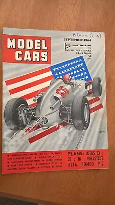 Scalextric Model Cars Magazine September 1964 The Golden Age Of Slot Racing !! • £5