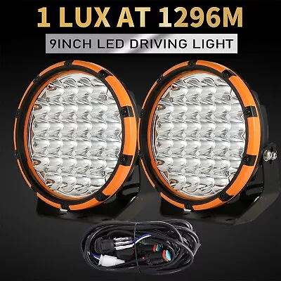 LED Spotlights 9inch LED Driving Lights 320W Offroad Truck SUV Car Fog Headlight • $135.99