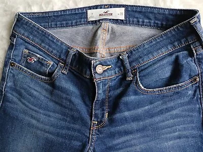 Hollister Ladies Low-waisted Slim Fit Jeans Size 10 With Ankle Zips • £13.50