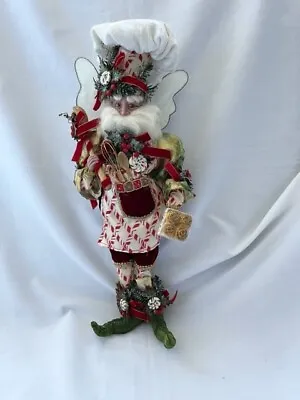 Mark Roberts Santa Chef Baking Cinnamon Rolls Whisk Wooden Spoon Fairy Large 21  • $120