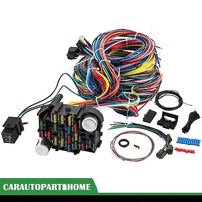 21 Circuit Wiring Harness For Chevy Mopar Ford Hotrods Long Wires Universal • $70.37