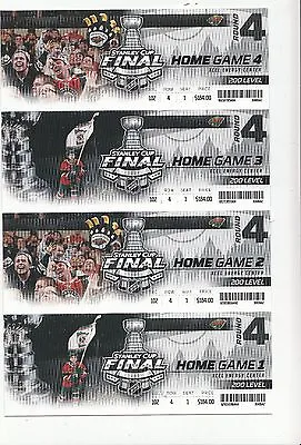 2014 Minnesota Wild Season Ticket Stanley Cup Finals Ticket Strip Sheet Stubs • $3.97