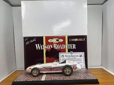 1/18 Carousel 1 1956 Watson Roadster Pat Flaherty Zinc Indy 500 Win  4409 Custom • $18.50