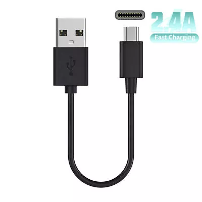 $6.49 • Buy Ultra Short USB Type C Cable 22cm USB 2.0 To USB-C Fast Charging OTG Cord Cable 