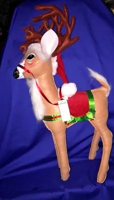 $250 • Buy ANNALEE Dolls Reindeer Rudolph Deer RETIRED Display Piece Holly Berry 26  2 Ft