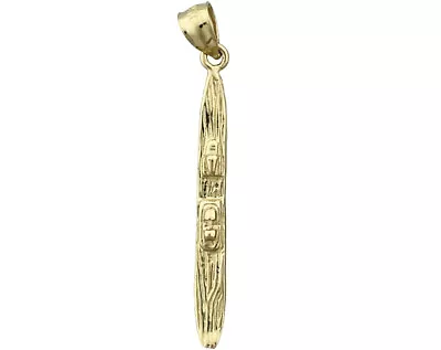 New 14K Gold 3D Water Ski Pendant • $268.07