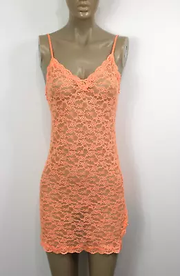 Vintage Y2K Victoria's Secret Neon Orange Mini Slip Dress Women's S • $19.99