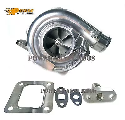 T67 Turbo Charger Universal Turbocharger T4 .68 AR P Trim For Supra Ford Mustang • $311.88