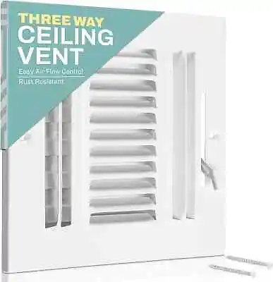 Home Intuition 12 In. X 8 In. 1-Way Air Vent Coves In White • $22