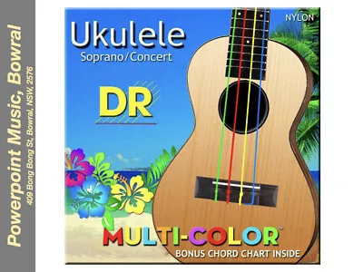 $16.95 • Buy DR UMCSC Multi Color Nylon Uke Strings - Soprano/Concert