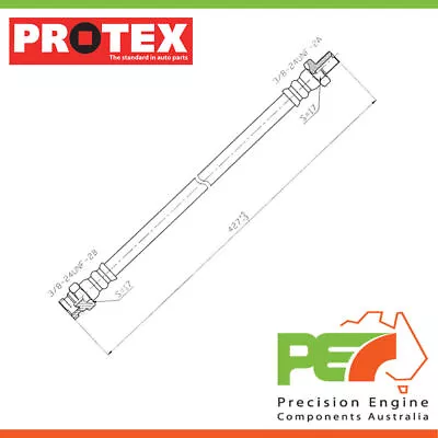 New *PROTEX* Hydraulic Hose-Front For HOLDEN ONE TONNER HJ 2D Tray RWD. • $53