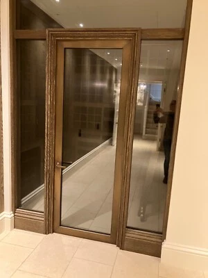 Solid Wood Door Frame With Aluminium Insert And Double Glazed Glass • £21