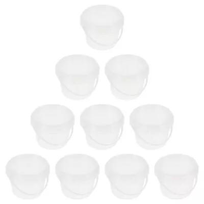 Gallon Freezer Round Plastic Bucket: 10PCS Mini Candy Buckets Ice Cream Bucke... • $32.09