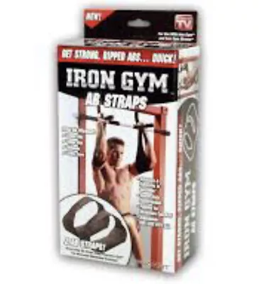 Iron Gym Ab Straps Seen On TV Get Strong Ripped Abs Great Gift! New In Box • $13.99