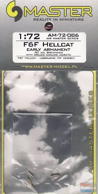 MASAM72086 1:72 Master Model F6F Hellcat Early Armament Set • $14.89