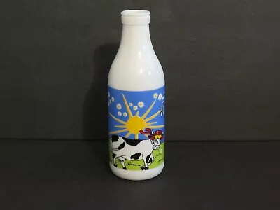 Vintage Carlton Milk Glass Bottle/Jug Farm And Cow. CUTE!! • $27.99