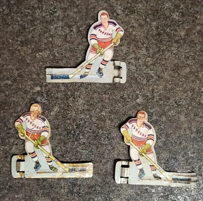 1958  - 61 New York Rangers Metal Eagle Table Hockey Lot Of 3 Players • $13.81