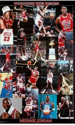 Michael Jordan Poster Sealed 1998 Collage 34x22” 3083 Starline Wall Decor Art • $23.99