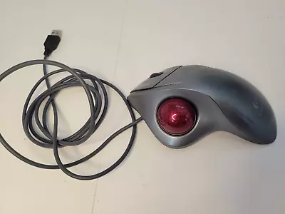 Logitech Trackman T-BB18 Marble Wheel USB Trackball Mouse+Scroll Tested &working • $25