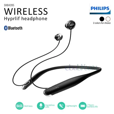 Philips Hyplif Wireless Bluetooth Headphones SHB4205 Protable Sports Neckband • $52