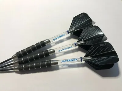 26g Hurricane Quantum Tungsten Darts Set Supergrip Stems Quantum Flights • £27.95