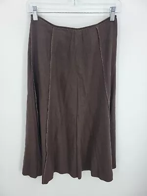 J Jill Skirt Womens XSP Petite Brown Flared A-Line Midi Modest Flowy Boho • $12.36