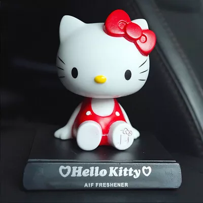 Hello Kitty Dashboard Bobblehead 10cm 3D Figure Car Accessory • $28.59