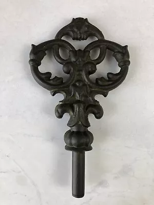 Vintage Old Antique Finial Cast Iron 7 Inches Key 7 X 4  Oiled Bronze Finish • $24.99