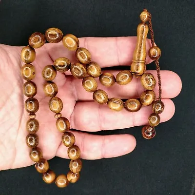 33 Budget Wood Prayer Beads Tesbih Muslim Rosary Tasbih Dua Worry Beads 357 • £9.50