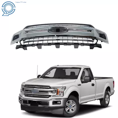 Fit For Ford F-150 2018-2020 Front Radiator Grille Assembly Chrome Jl3z-8200-ea • $275.01