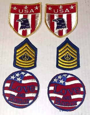 Lot Of 6 Vintage Patches/Appliques 1970s New • $22