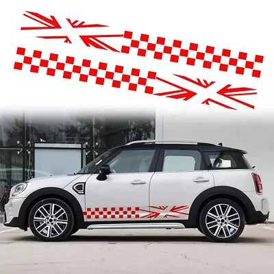 2pcs Car Side Door Decal Stickers Trim For Mini Cooper F54 F55 F60 R55 R56 R60 • $22.02