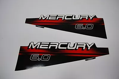 Mercury Outboard Hood Decals 6hp OEM 37-830155-11/17 • $19.99