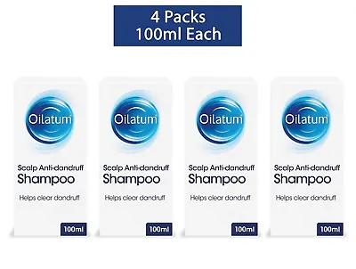 Oilatum Scalp Anti-Dandruff Shampoo Polysorbate & Hexylene Glycol Aqua 100ml X4 • £23.75