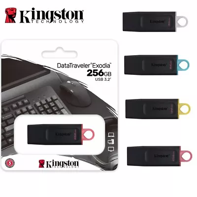 USB Drive Kingston 3.2 DataTraveler Exodia 32GB 64GB 128GB 256GB 3.2 Flash Drive • $12.80