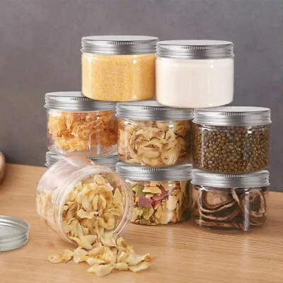 Jars Clear Storage Plastic Beauty Containers Products PET 30ml-150ml 10Pcs • $20.65