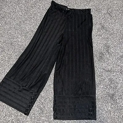 Ladies Zara Bnwot Black Cropped Wide Leg Trousers S Uk10 • £4.99