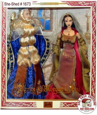 Barbie Merlin Morgan Le Fay Barbie & Ken Giftset Mattel Vintage 2000 Barbie NIB • $149.95