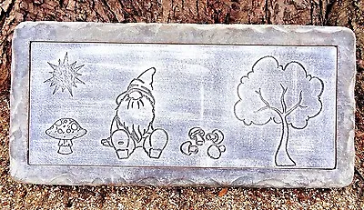 Concrete Gnome Bench Top Mold .150 Abs Plastic Concrete Mould  31  X 14  X 2.5  • $149.95