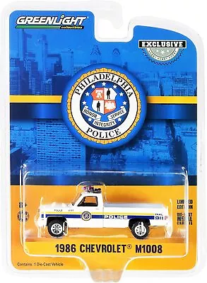 1:64 GreenLight 1986 Chevrolet M1008 Philadelphia Police Truck Hobby Exclusive • $6.49