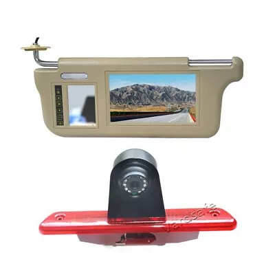 SunVisor Monitor & Reverse Camera For Citroen Jumpy / Peugeot Expert /Fiat Scudo • $199