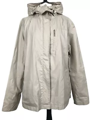 MAINE Beige Showerproof Jacket 18 Hooded • £18