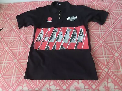 Marvel  Avengers End Game Movie Promo Polo Black Rare Portugal Release • $45