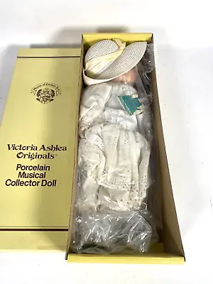 Victoria Ashlea Originals Global Art Porcelain Musical Doll 1980s Box Tags • $75