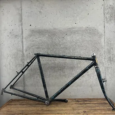 Vintage Trek Mountain Bike Frame Set 19 In Lugged Splatter Paint USA 80s MTB 26  • $239.99