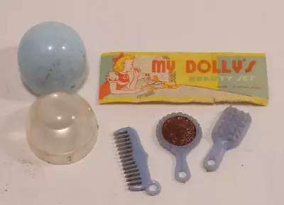 Vintage Quarter Machine Toy My Dolly's Beauty Set Mini Comb Brush Mirror • $4.79