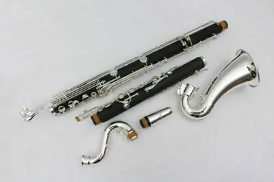 New (Low C ) Bass Clarinet Kit Hard Bakelite Silver Plated Keys.Powerful Sound • $1099