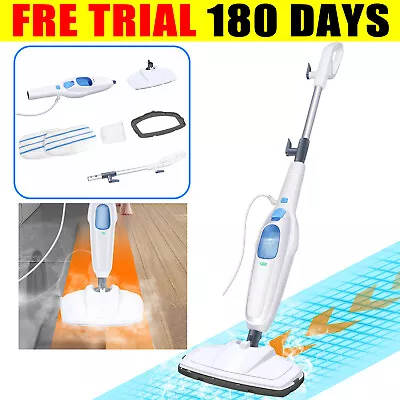 12-in-1 Electric Hot Steam Mop Cleaner For Hardwood Tile Laminate Floors Glass • £44.34