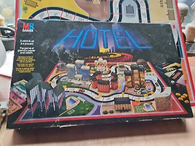 MB Games HOTEL Board Game 1986 Vintage Uncheck • £9.99